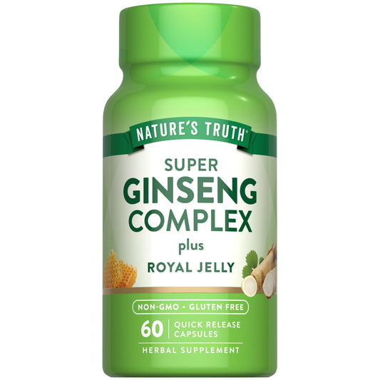 Front view of Nature's Truth Super Ginseng Complex bottle