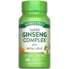 Front view of Nature's Truth Super Ginseng Complex bottle