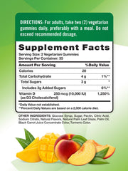 Front view of Nature's Truth Vitamin D3 Gummies peach mango flavor