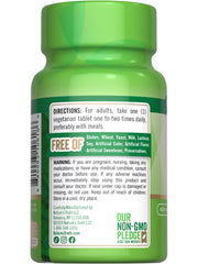 Nutrition facts label for Nature's Truth Vitamin D3 bottle
