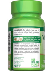 Daily use concept with softgels and glass of water