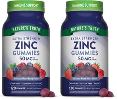 Nature's Truth Zinc Gummies for Adults bottle front view