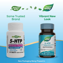 Gluten-free and vegetarian Nature's Way 5-HTP product label
