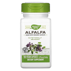 Nature's Way Alfalfa Leaves bottle label - 100 capsules