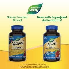 One daily tablet from Alive! Men's Multivitamin