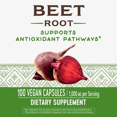 Safety seal on Nature's Way Beet Root 500 mg bottle