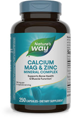 Nature's Way Calcium Magnesium & Zinc Mineral Complex bottle - front view