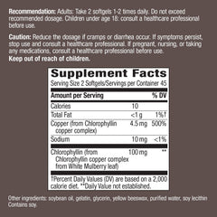 Close-up of Nature's Way Chlorofresh internal deodorant 90 softgels bottle