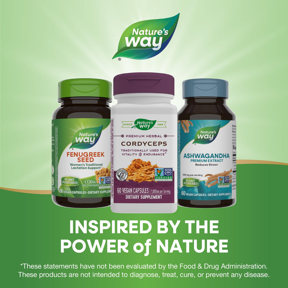 Cordyceps ingredients on bottle label