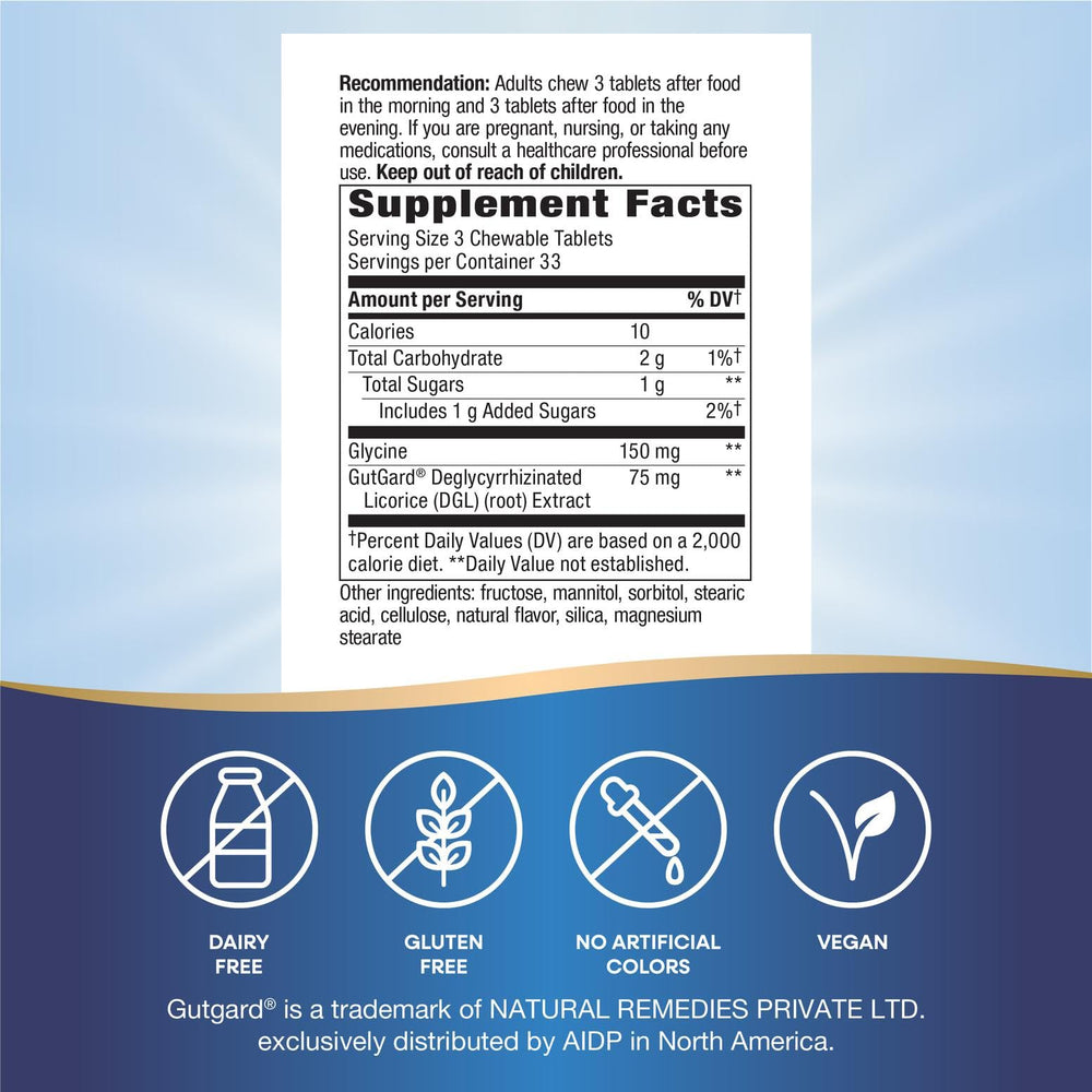 Packaging variation for Nature's Way DGL chewables