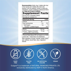 Packaging variation for Nature's Way DGL chewables