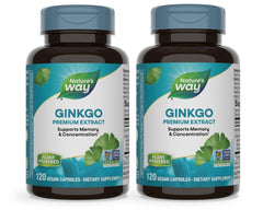 Nature's Way Ginkgo 120 capsules bottle front view