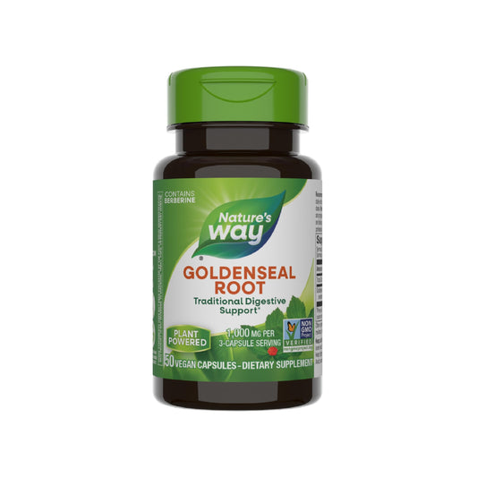 Bottle of Nature's Way Goldenseal Root with label