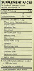 Close-up of NatureWorks Swedish Bitters bottle