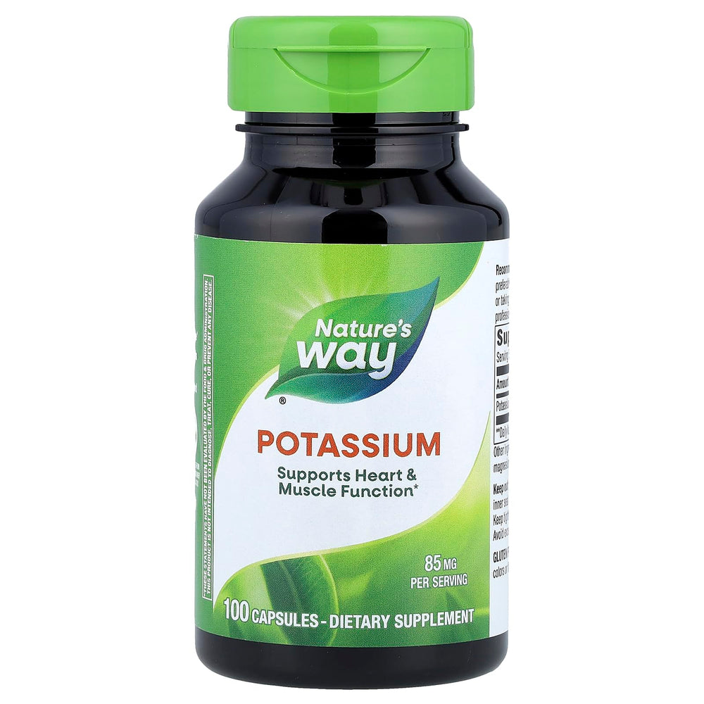 Bottle of Natures Way Potassium Chelate Complex 100 capsules