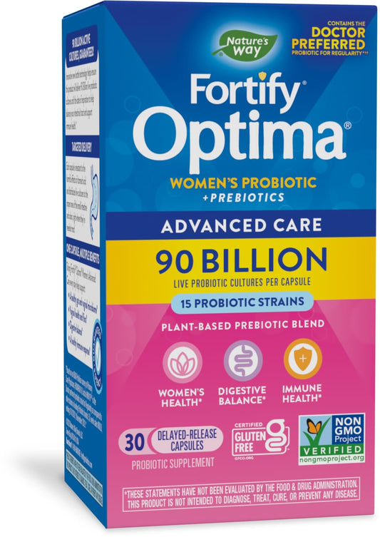 Nature's Way Primadophilus Optima Women's 90B CFU probiotic bottle