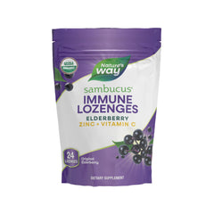 Front view of Nature's Way Sambucus Immune Lozenges packaging