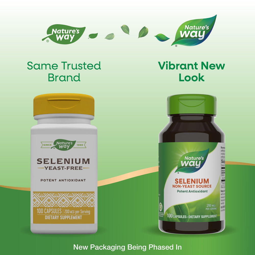 Gluten-free Nature's Way Selenium supplement packaging