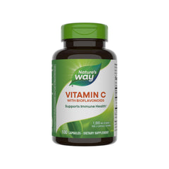 Nature's Way Vitamin C with Bioflavonoids bottle and label