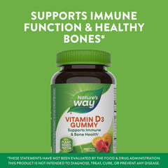 Serving size showing two gummies (2000 IU) per serving