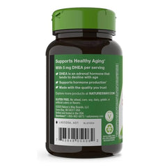Back view of Nature's Way Youthful You DHEA 5 mg 2-pack bottle