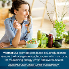 Vitamin B12 energy metabolism concept image