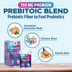 Shelf-stable vegan probiotic capsules packaging