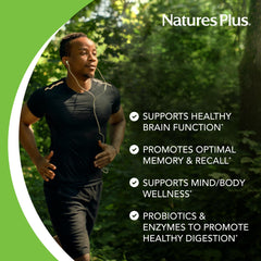 Graphic highlighting B vitamins and minerals for brain health