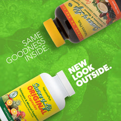Back view showing supplement facts and ingredients on Source of Life bottle