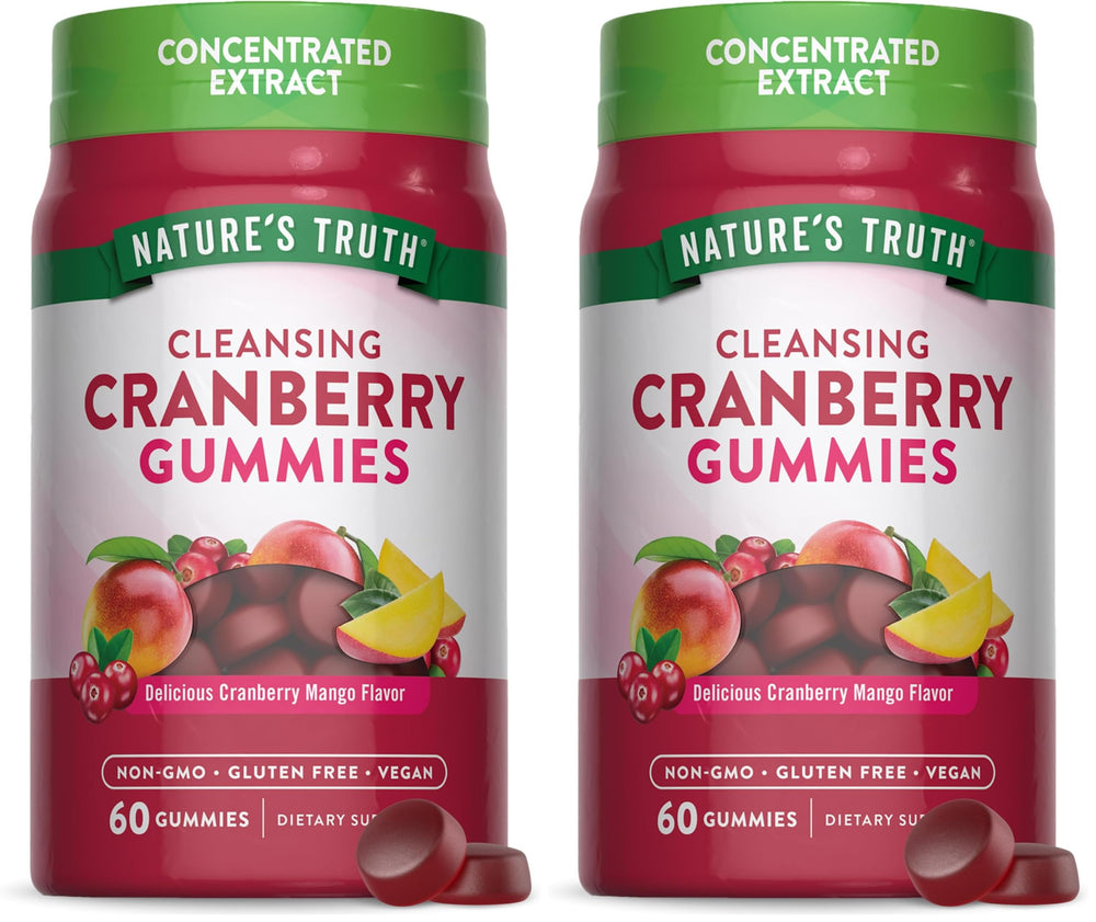 Nature's Truth Cranberry Gummies Pack 2 front view
