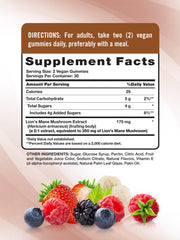 Gummies labeled vegan and non-GMO