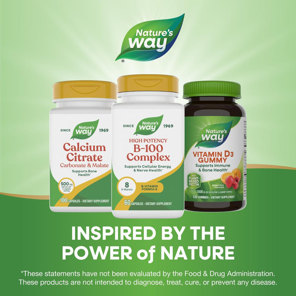 Nature's Way branding with B-100 Complex product shot
