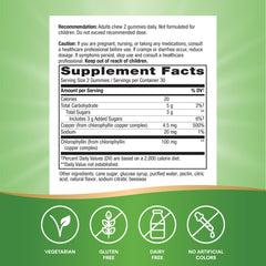 Chlorophyll Gummies Orchard Fruit flavor close-up