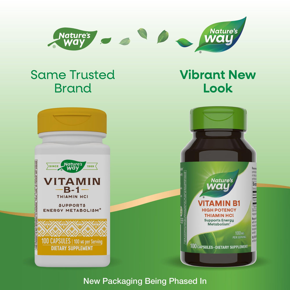 Ingredient panel showing thiamin HCl and potency