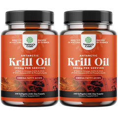 Natures Craft Antarctic Krill Oil softgels bottle for daily omega-3 intake