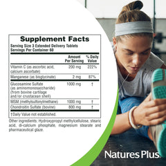 Extended-release joint health concept illustrating sustained relief