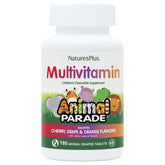 NaturesPlus Animal Parade bottle with 180 animal-shaped chewables