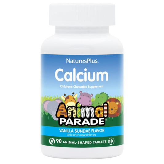 Front view of NaturesPlus Animal Parade Calcium Vanilla Sundae 2-pack