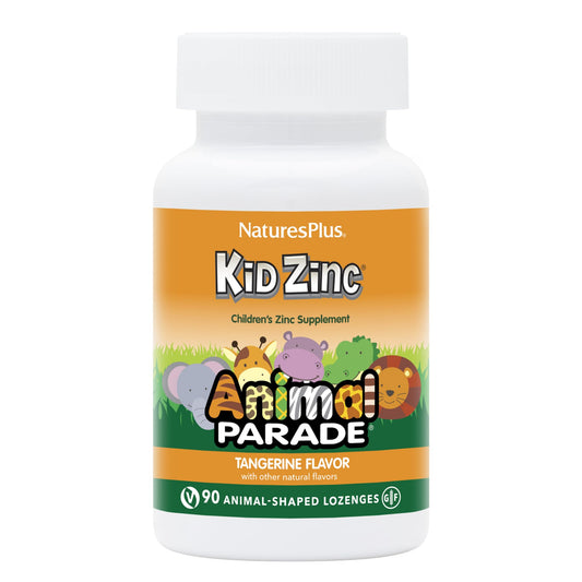 NaturesPlus Animal Parade KidZinc Tangerine bottle front
