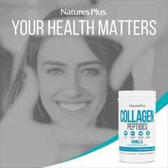 Packaging display of Nature's Plus Collagen Peptides Vanilla 2-pack