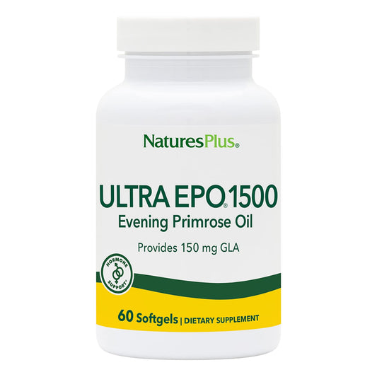 NaturesPlus Ultra EPO 1500 Evening Primrose Oil bottle