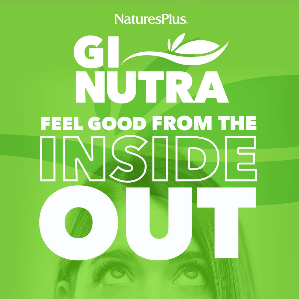 Serving size information on Nature's Plus GI Natural Total Digestive Wellness bottle
