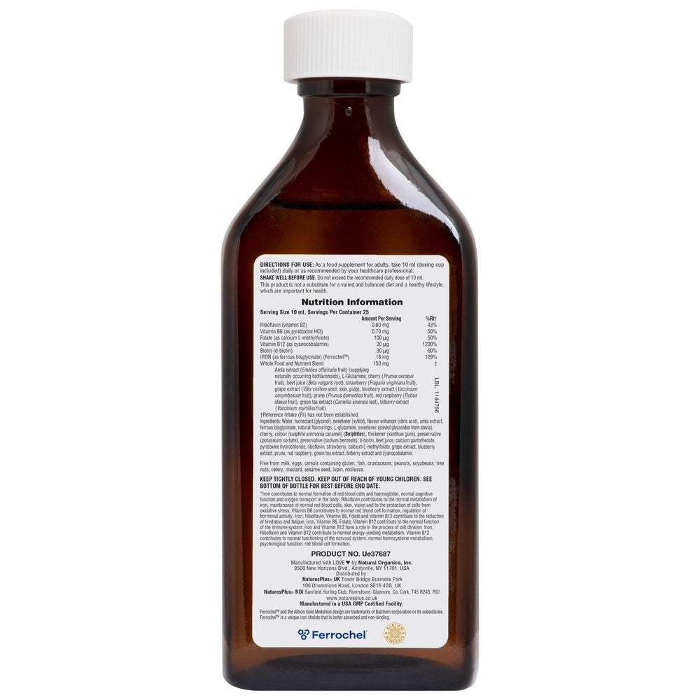Serving size and dosage for Hema-Plex Liquid Iron