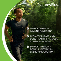 NaturesPlus Magnesium nutrition facts on bottle