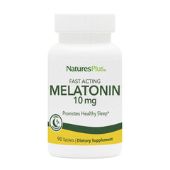 NaturesPlus Melatonin 10 mg fast-acting tablets bottle front