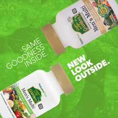 Close-up of bottle label highlighting organic, vegan, gluten-free attributes