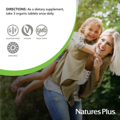 Nutrition facts and vitamins overview on bottle label