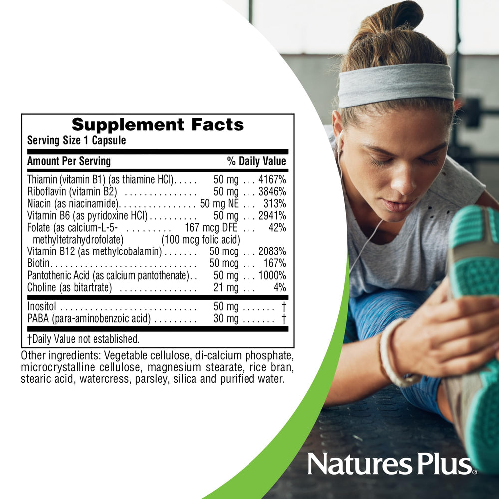 Fortified with whole-food base ingredients for NaturesPlus Super B50-60