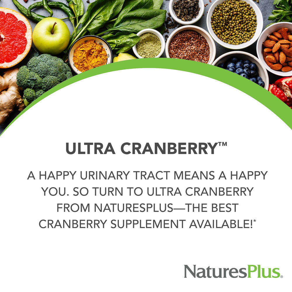 Supplement facts for Ultra Cranberry 1000mg