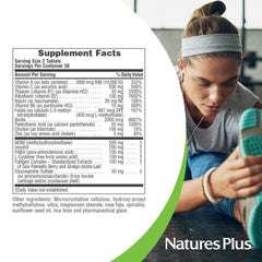 Gluten-free label on Ultra Hair Plus packaging